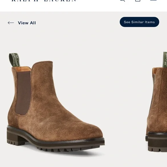 Polo Ralph Lauren Bryson Suede Chelsea Boot Size 13 Men - Picture 6 of 11